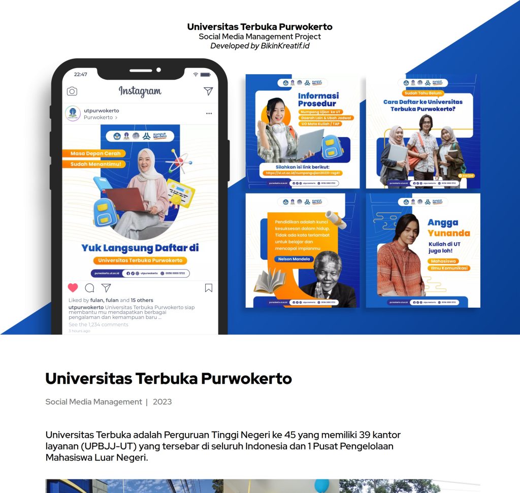 Universitas Terbuka Purwokerto Bikin Kreatif Digital Agency